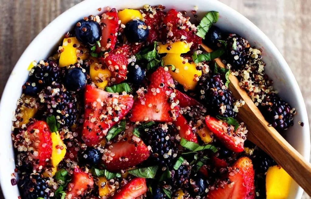 Quinoa salad with fruit recipe